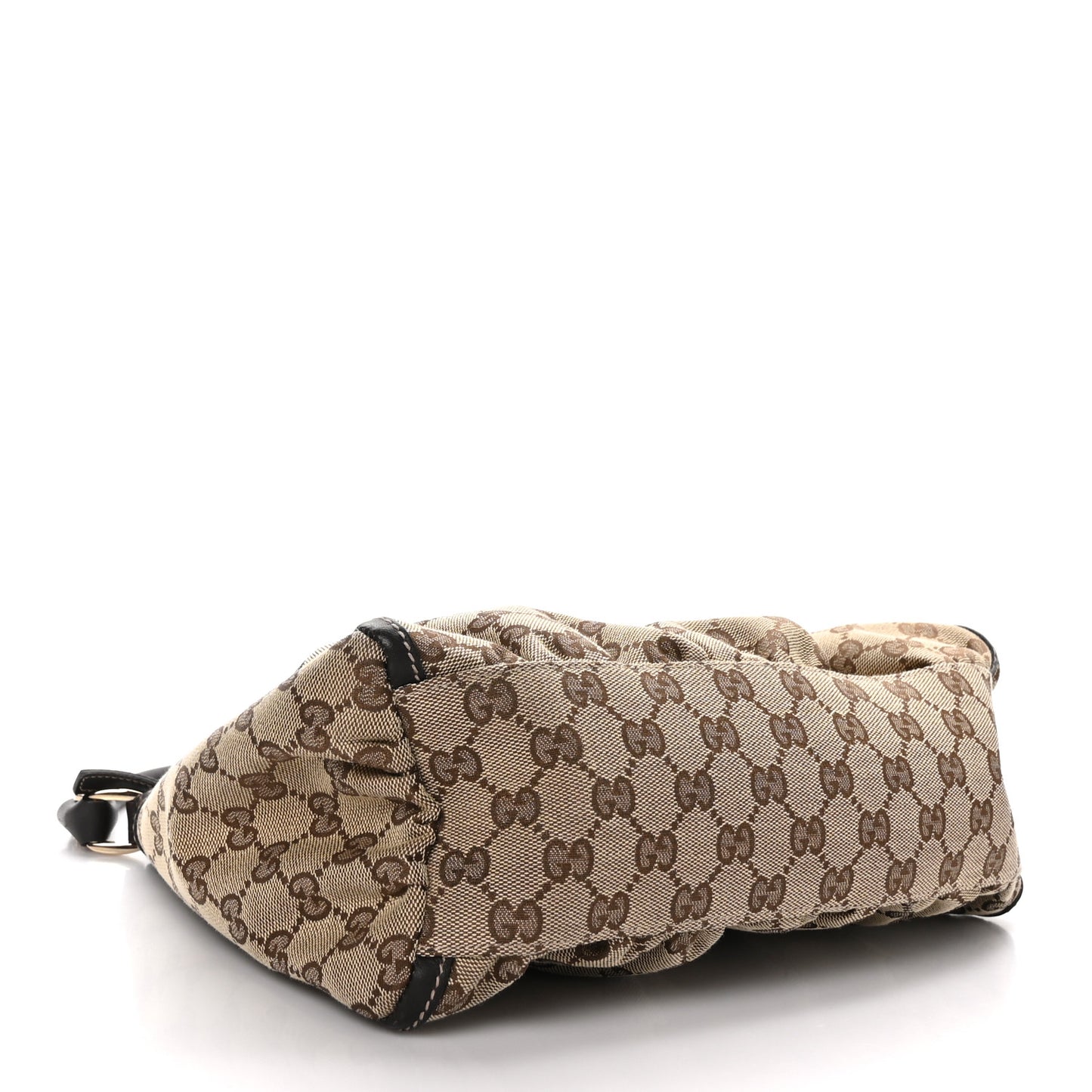 Monogram Medium D Gold Ring Hobo Dark Brown
