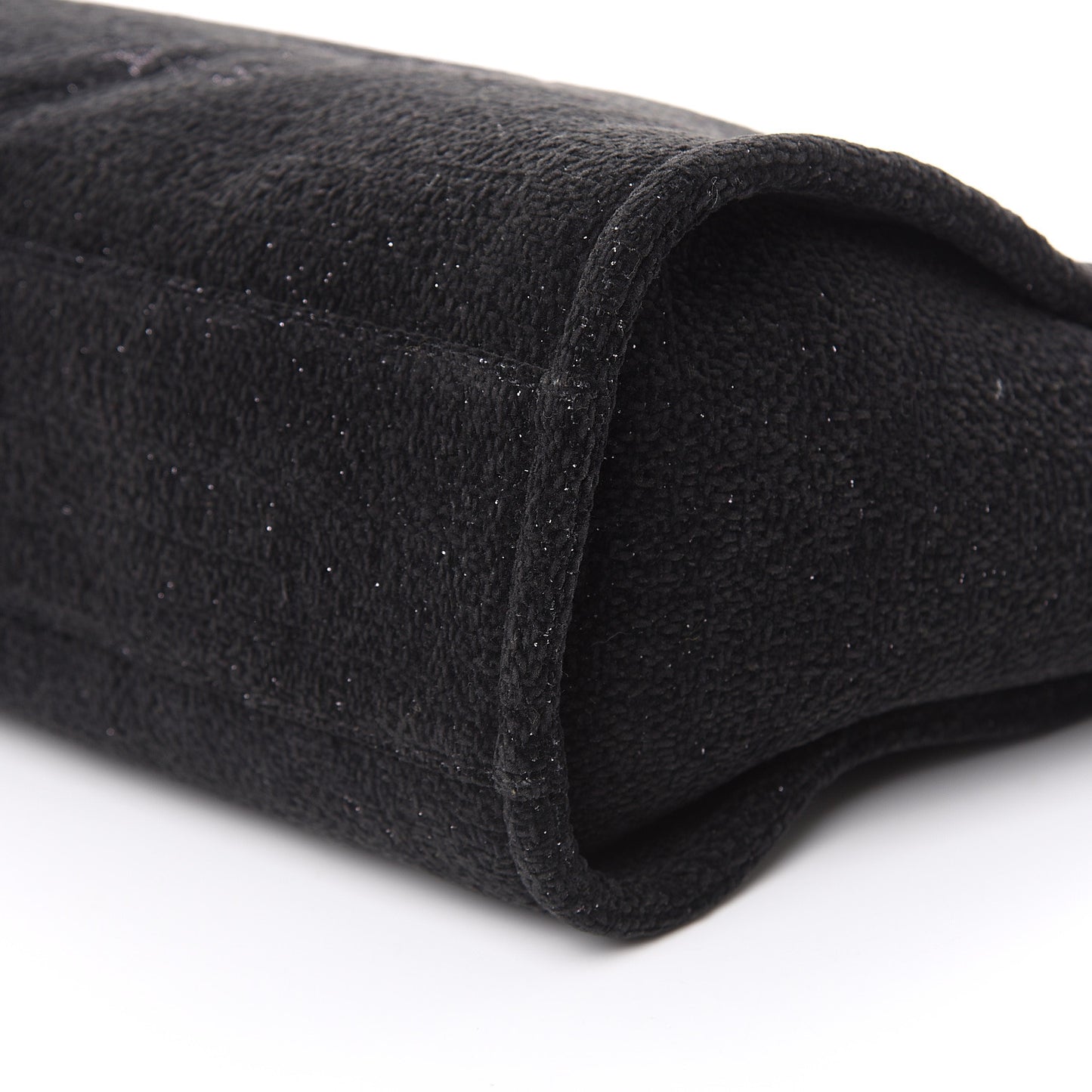Lurex Boucle Small Deauville Tote Black