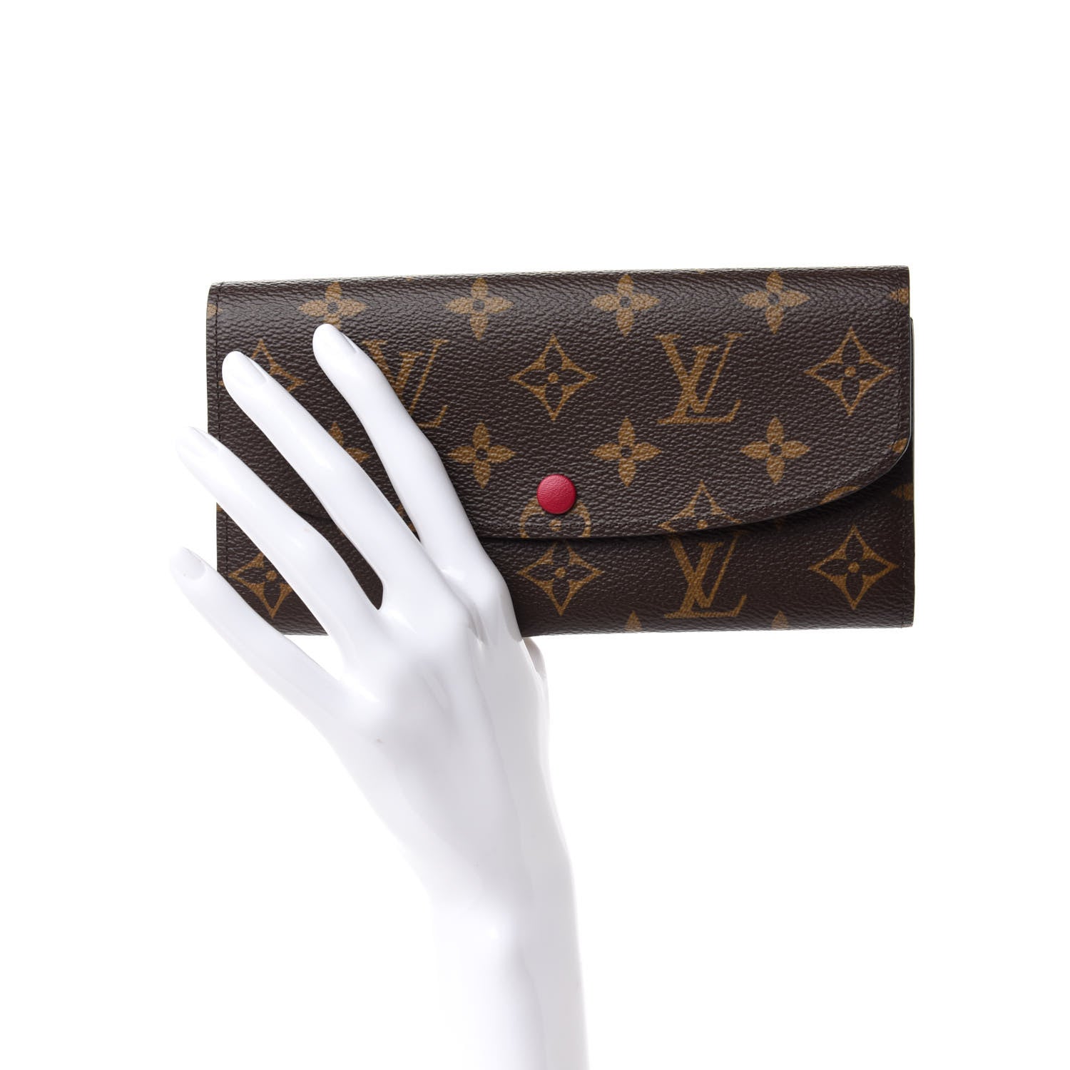 Louis Vuitton Monogram Emilie Wallet Fuchsia 2 of 6