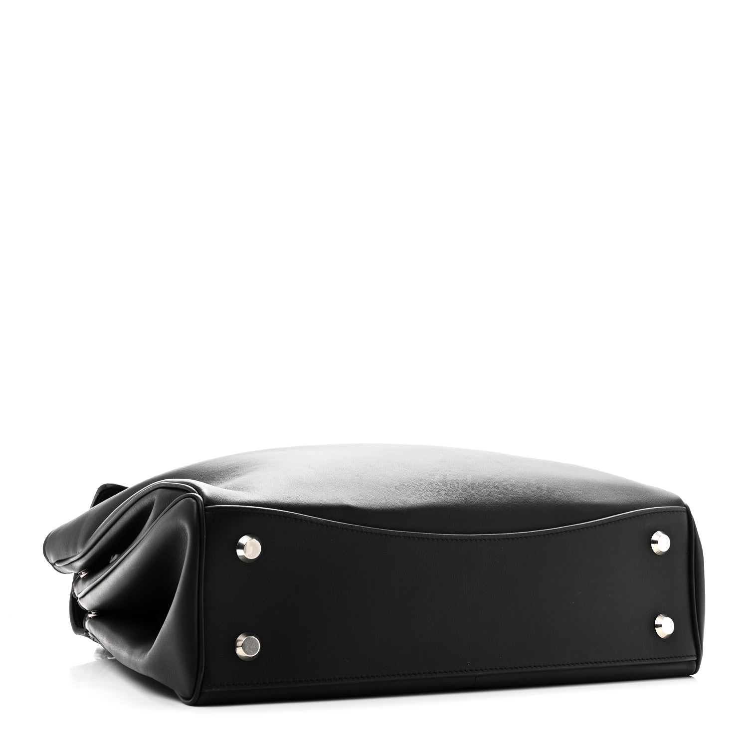Balenciaga Natural Smooth Calfskin Medium Rodeo Top Handle Handbag Black 4 of 9