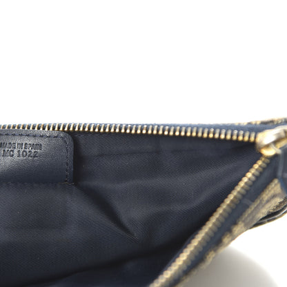 Christian Dior Monogram Mini Saddle Pochette Navy 9 of 10