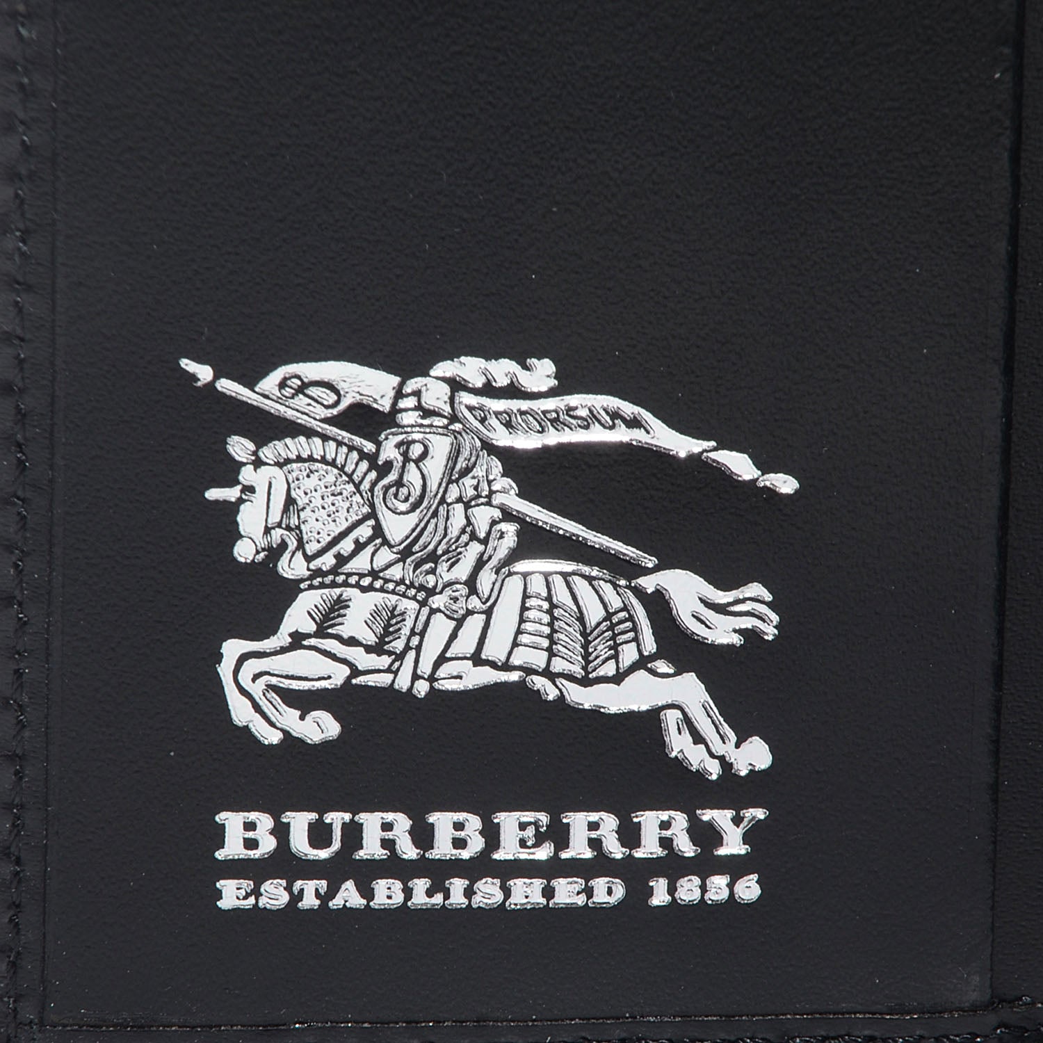 Burberry Nova Check Compact Wallet Black 6 of 8