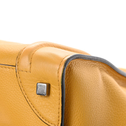Celine Drummed Calfskin Mini Luggage Ocre 11 of 17