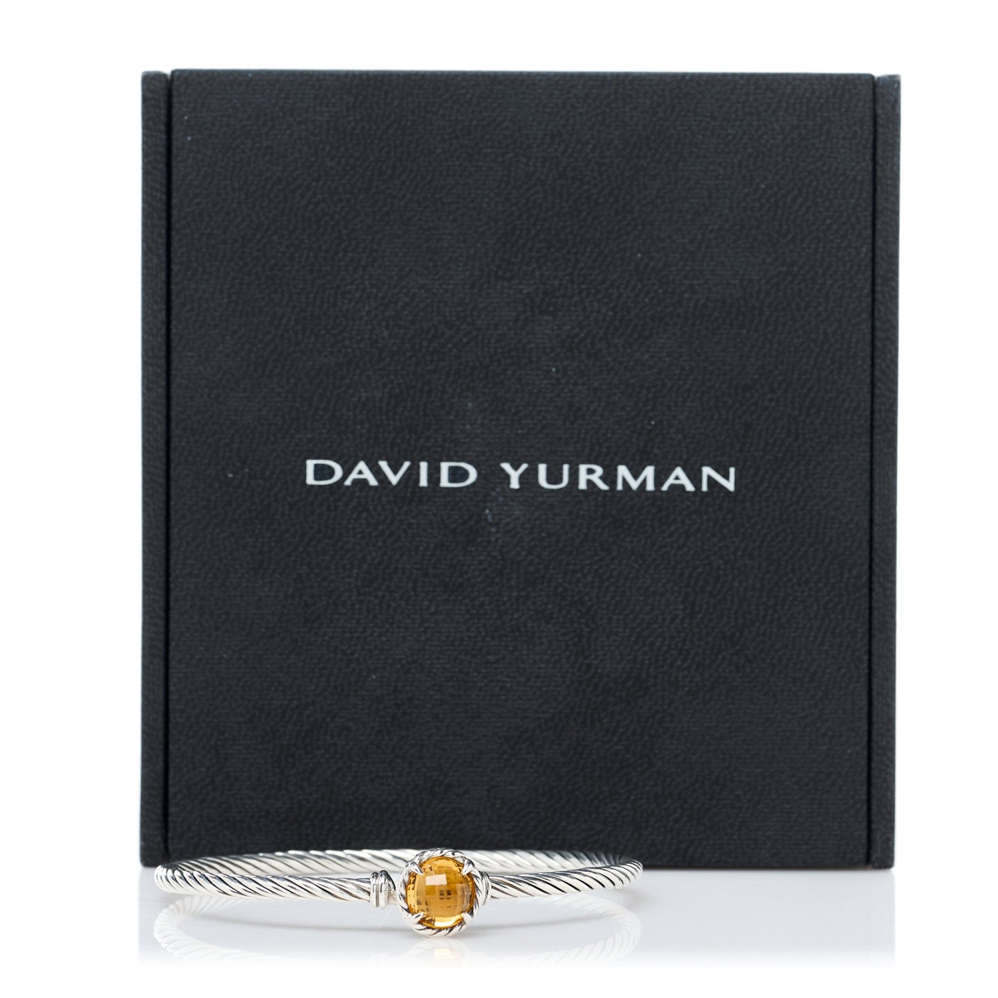 Sterling Silver Citrine 3mm Chatelaine Bracelet