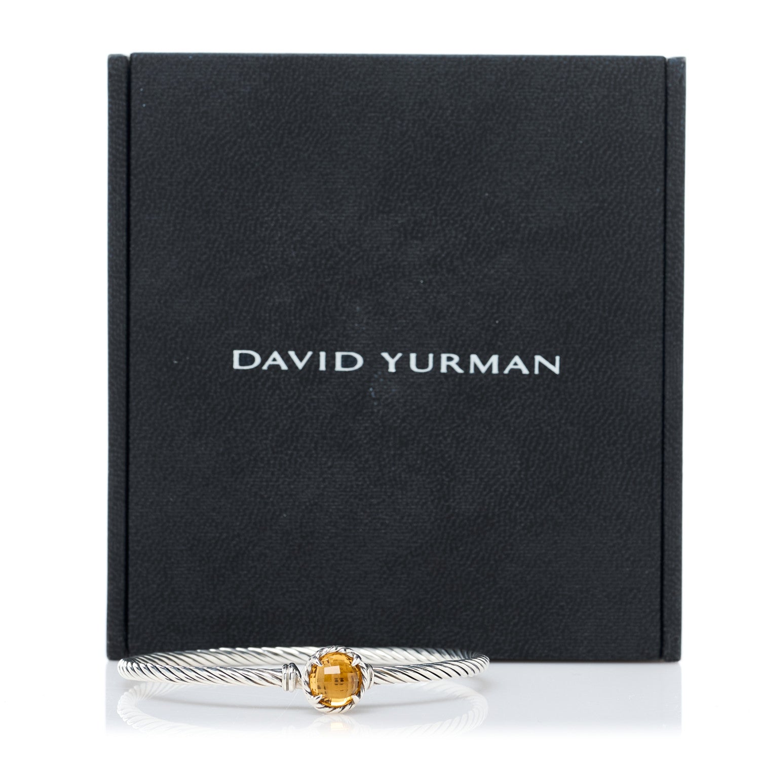David Yurman Sterling Silver Citrine 3mm Chatelaine Bracelet 4 of 4