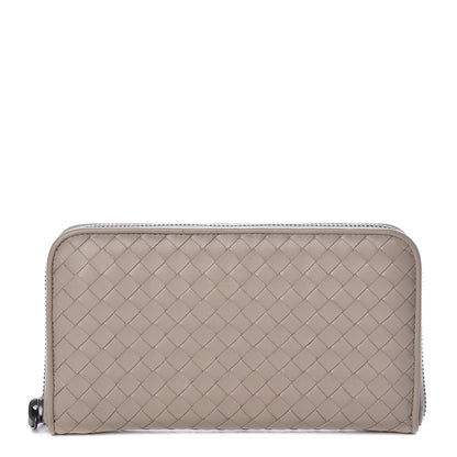Bottega Veneta Nappa Intrecciato Zip Around Wallet Fume 1 of 6