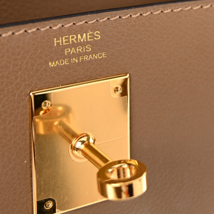 Hermes Evercolor Kelly Retourne 28  Beige De Weimar 6 of 11