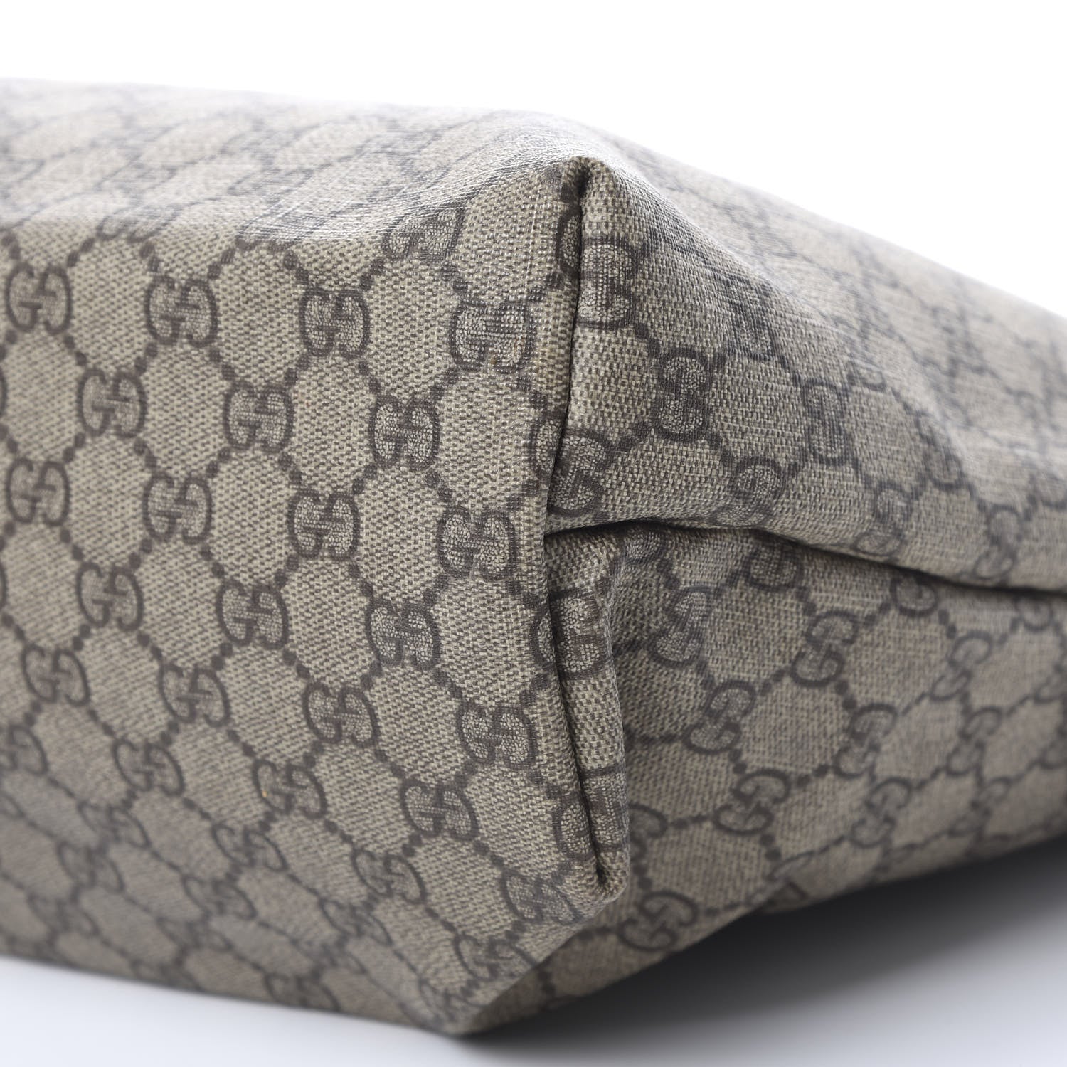 Gucci GG Supreme Monogram Large Zippered Shopping Tote Off White 9 of 15