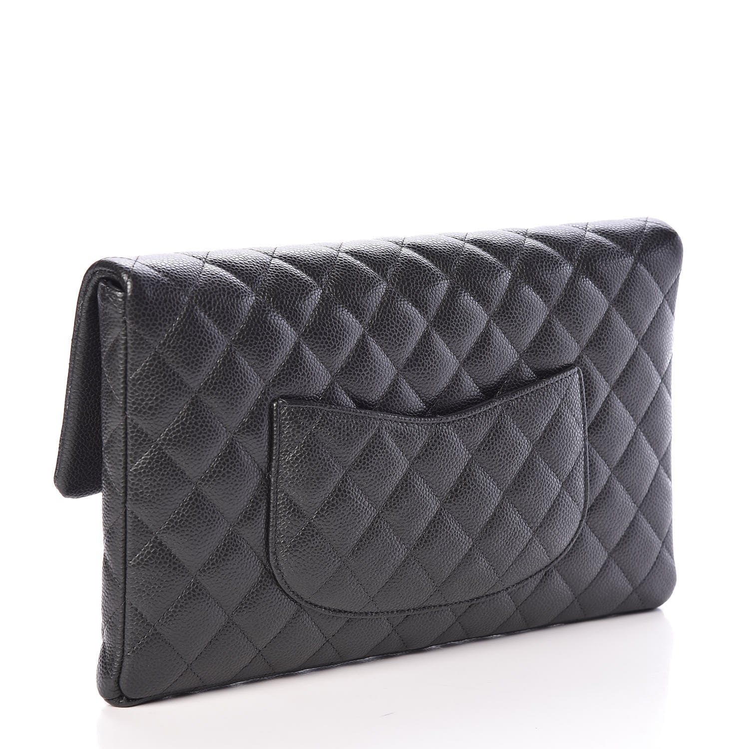 Chanel Caviar Quilted Clutch Dark Grey 3 of 10