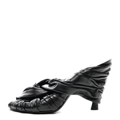 Givenchy Lambskin Show Twist Mule Sandals 40 Black 1 of 8