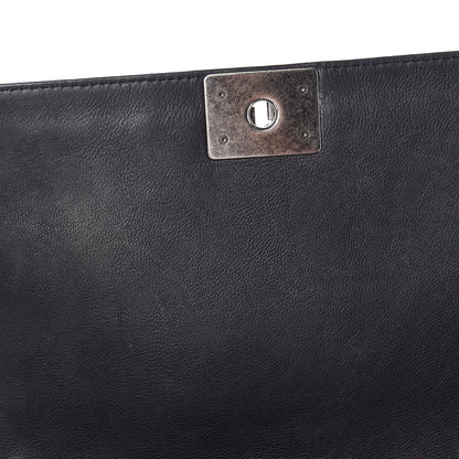 Chanel Calfskin New Medium Boy Reverso Flap Black 8 of 19