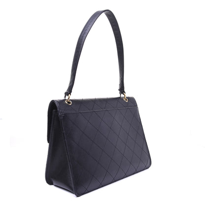 Chanel Caviar Diamond Stitched Flap Shoulder Bag Black 3 of 18