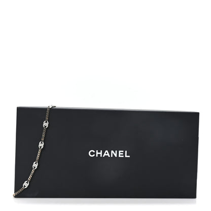 Chanel Crystal Chain CC Link Choker Gold Silver 5 of 5