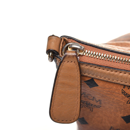 MCM Visetos Medium Essentials Shopper Tote Cognac 18 of 26