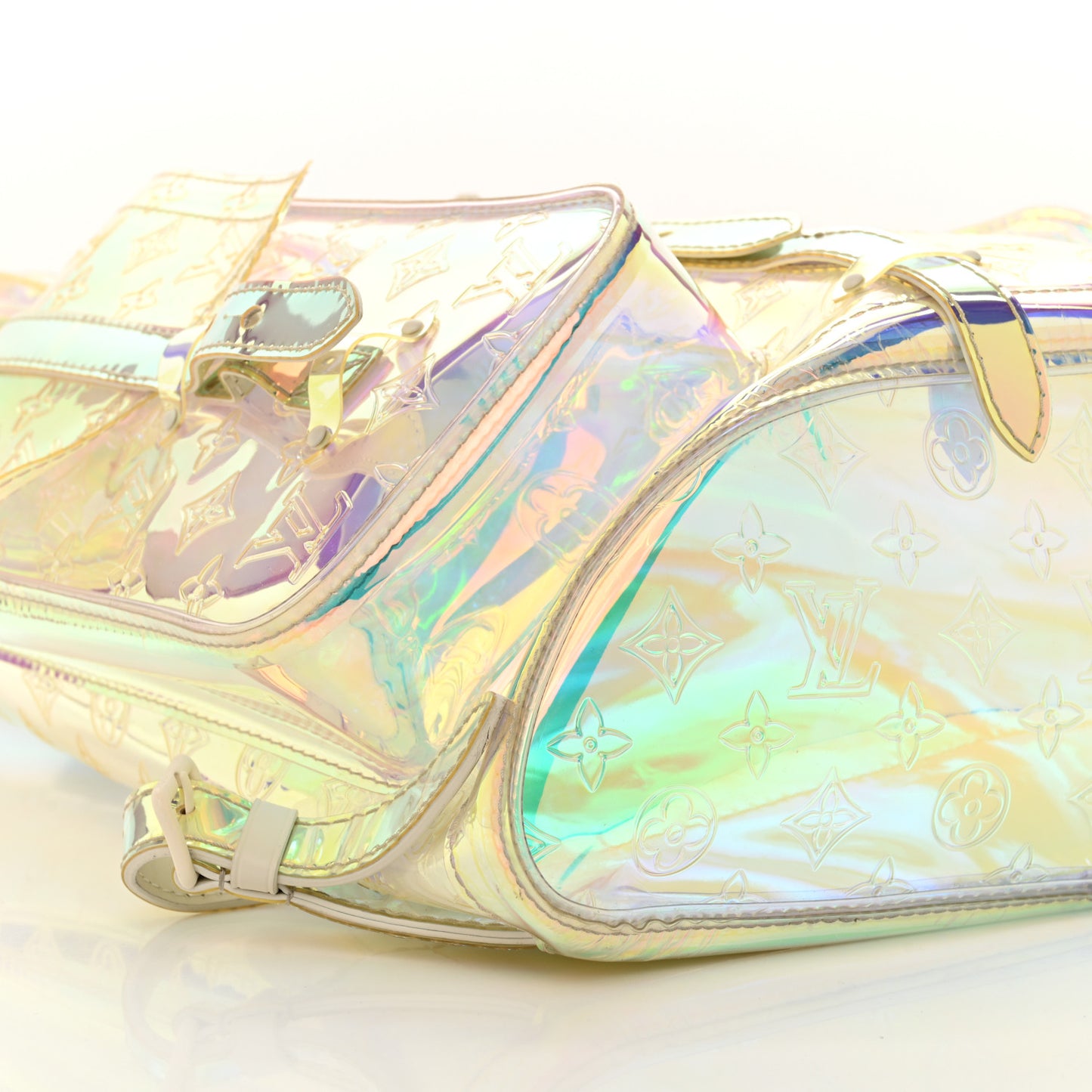 PVC Monogram Christopher Backpack GM Iridescent Prism