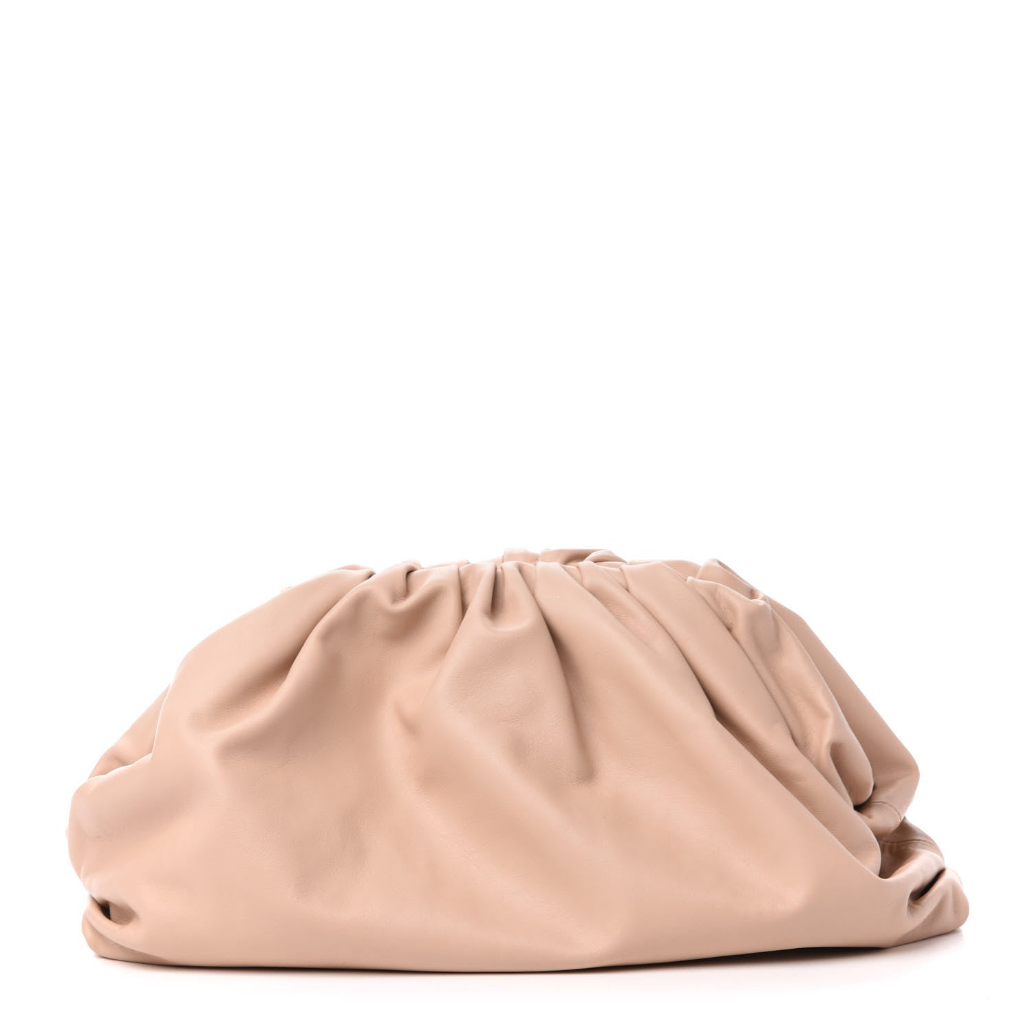 Bottega Veneta Smooth Butter Calf The Pouch Oversized Clutch Nude 1 of 9