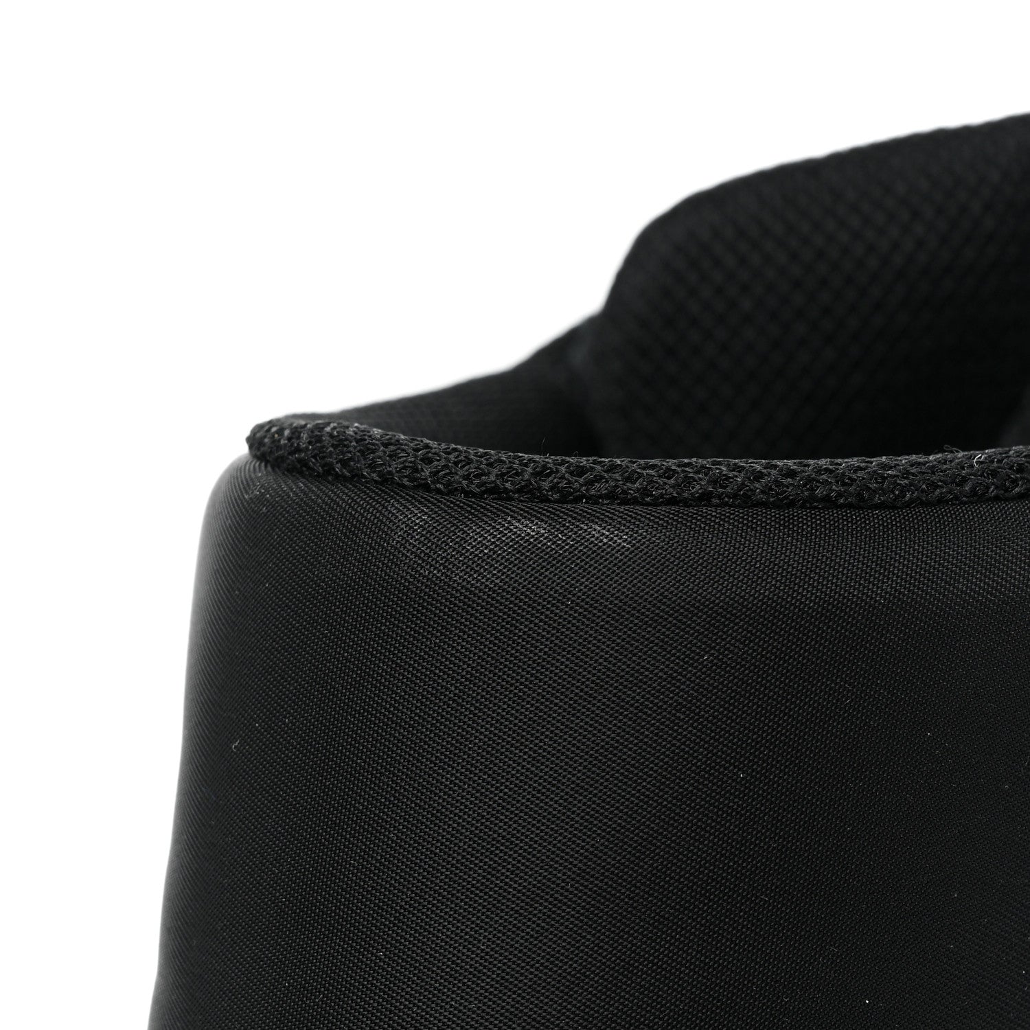 Prada Re-Nylon Gabardine Metal Triangle Logo Mens High Top Sneakers 8 Black 10 of 10