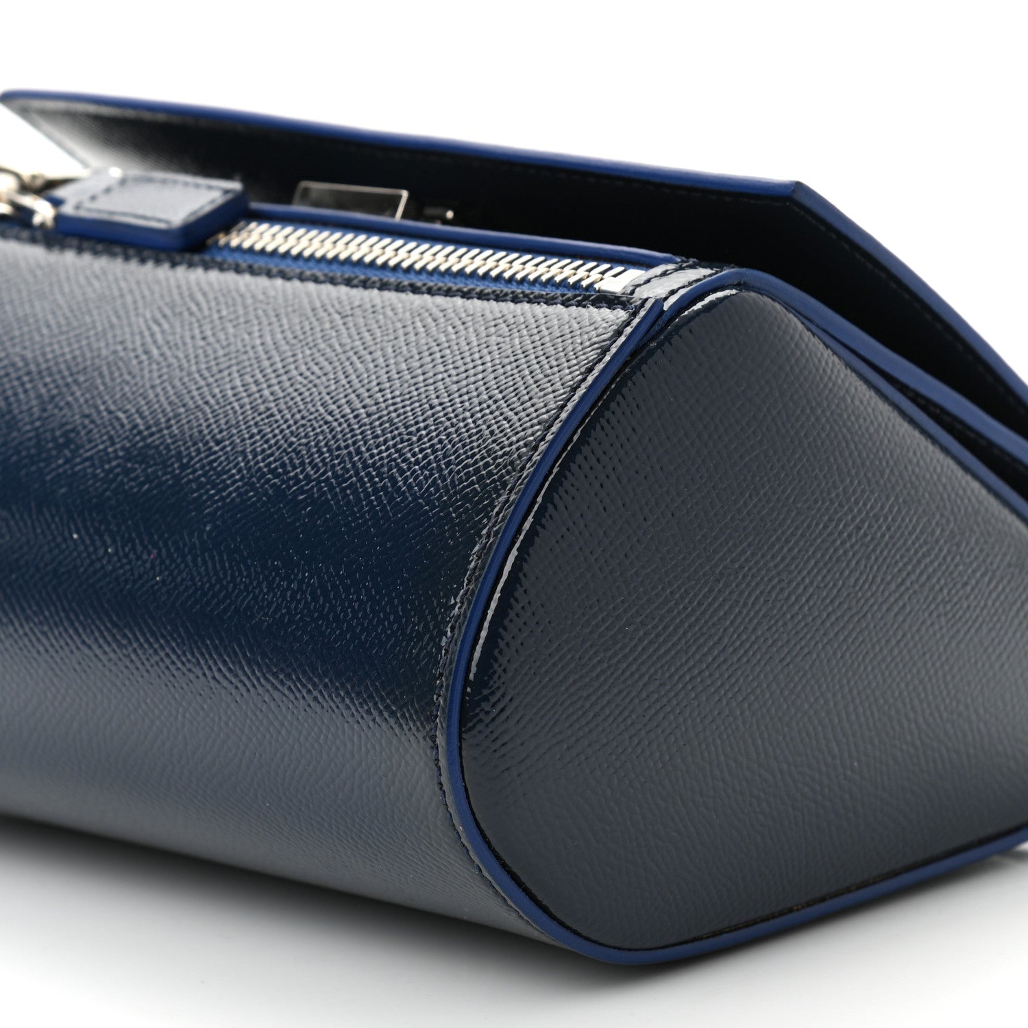 Givenchy Patent Calfskin Mini Pandora Box Crossbody Bag Blue 10 of 11
