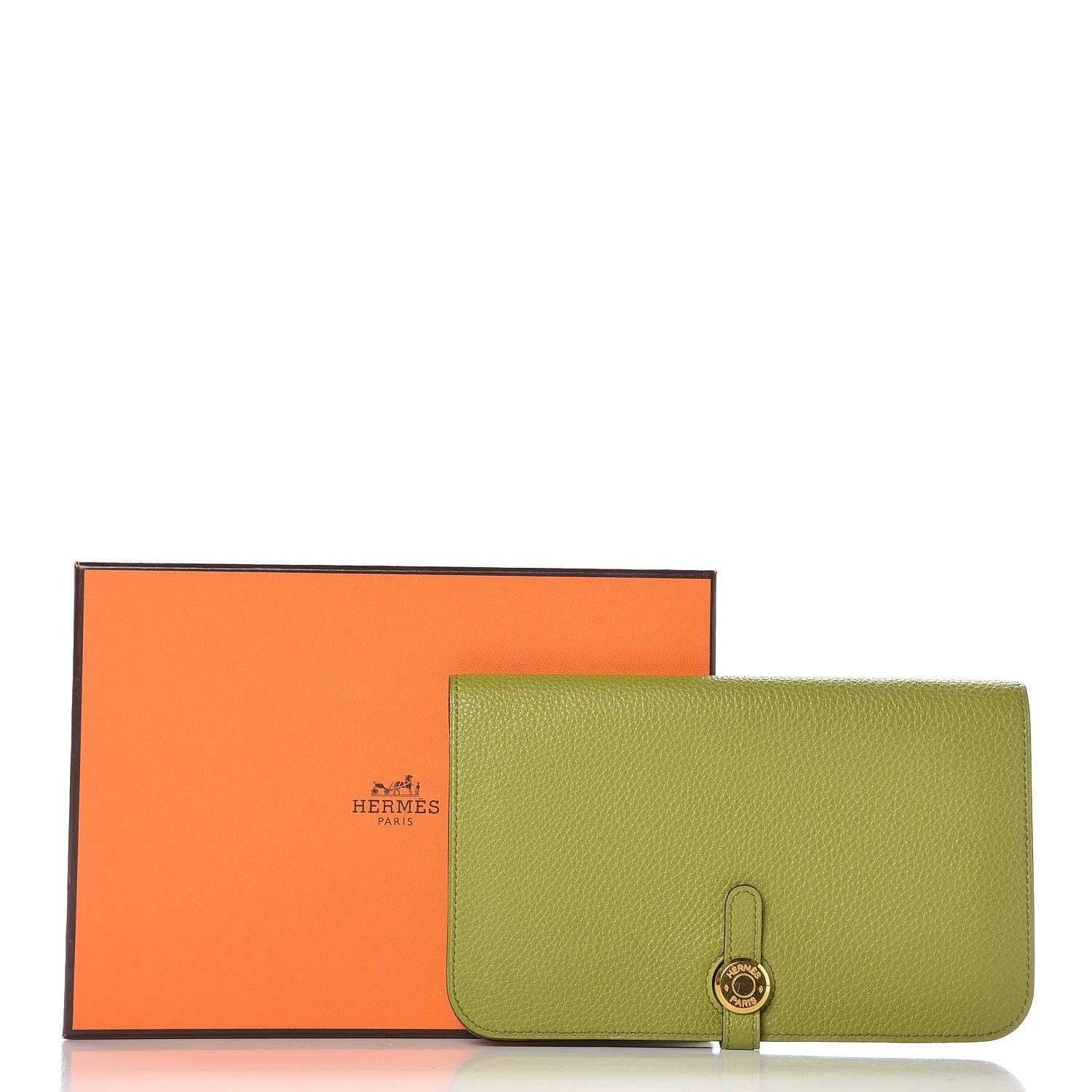 Hermes Togo Dogon Duo Wallet Vert Anis 13 of 13