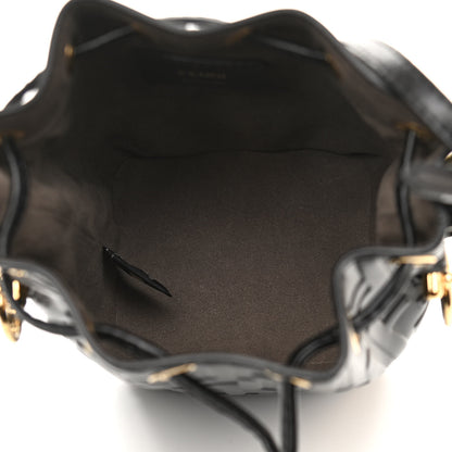 Fendi Vitello Liberty F is Fendi FF 1974 Embossed Mini Mon Tresor Bucket Bag Black 5 of 10