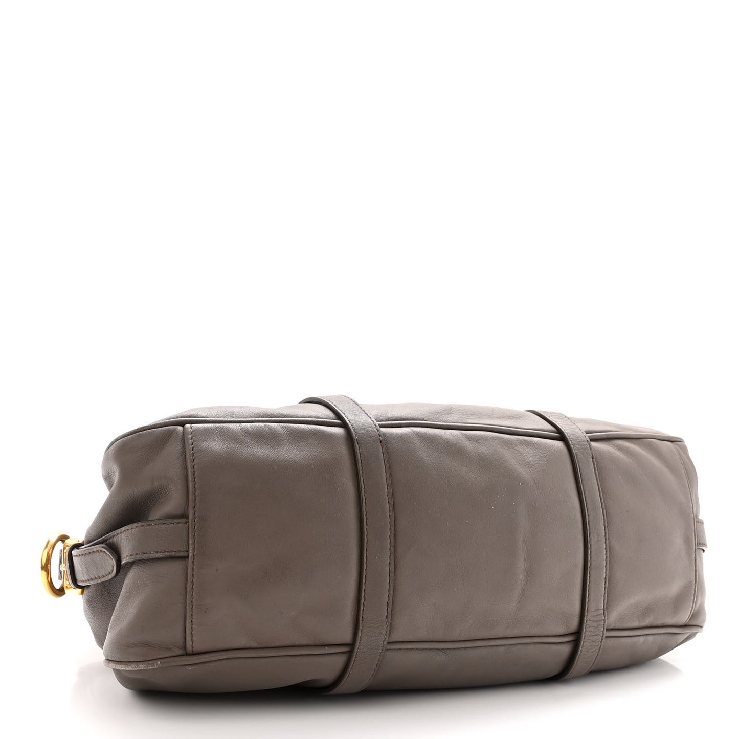 Soft Calf Shopping Satchel Bag Bambu