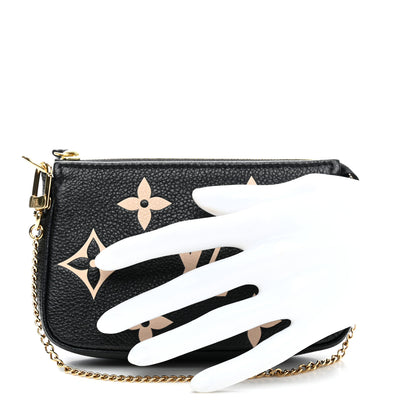 Louis Vuitton Empreinte Monogram Giant Mini Pochette Accessories Black 2 of 8