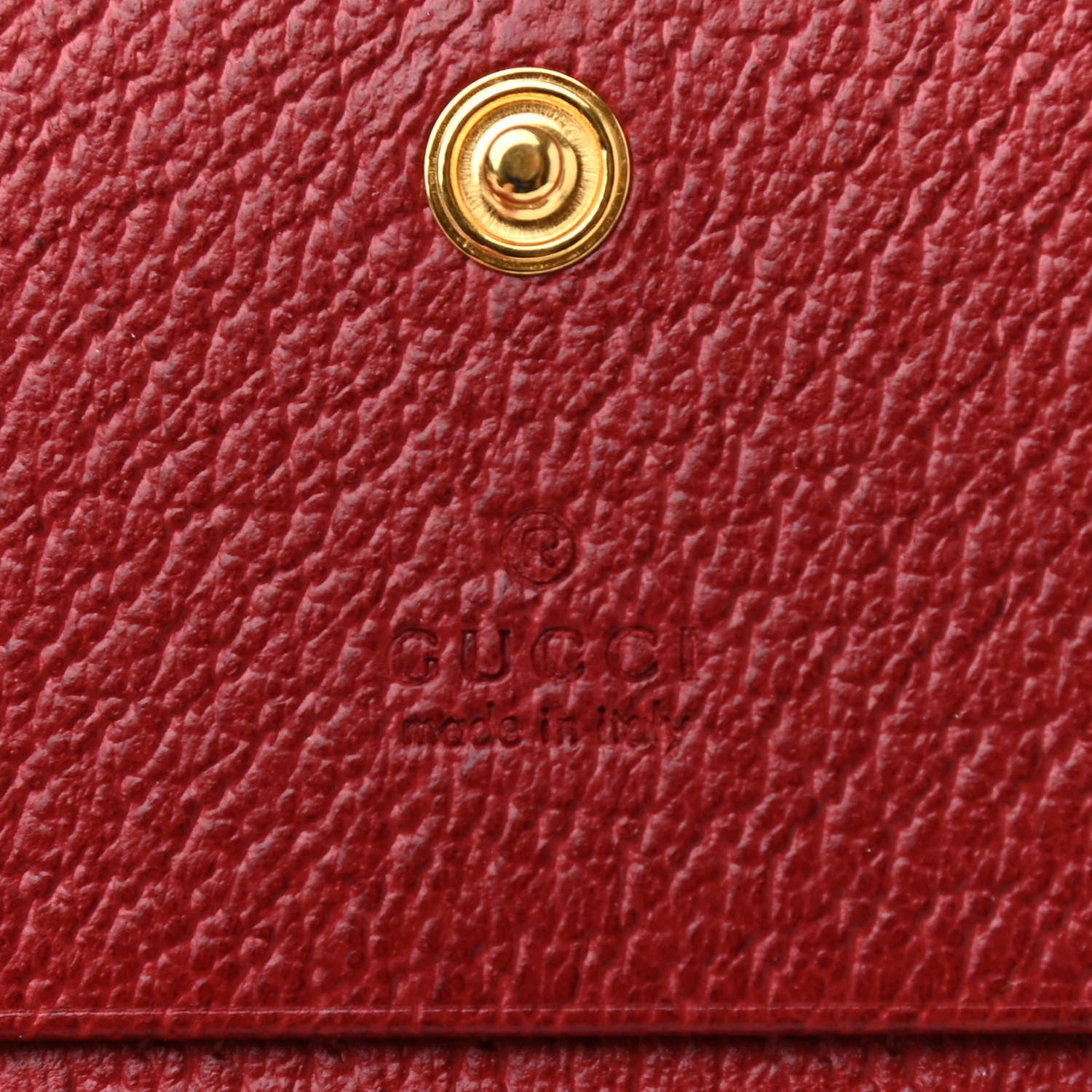 Gucci GG Supreme Monogram Flora Web Ophidia Card Case Red 6 of 7