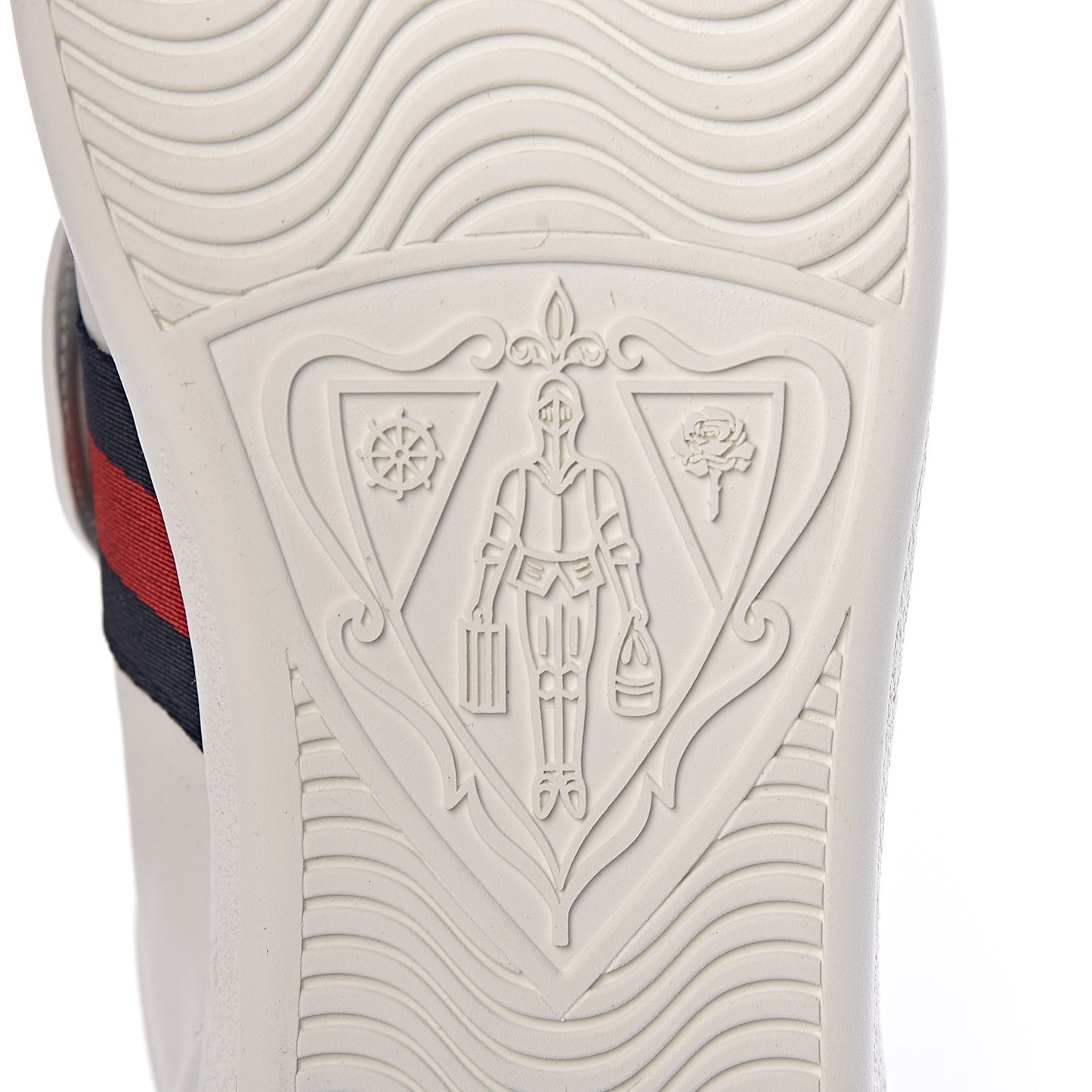 Calfskin Crystal Web LOVED Embroidered Ace Sneakers 40 White
