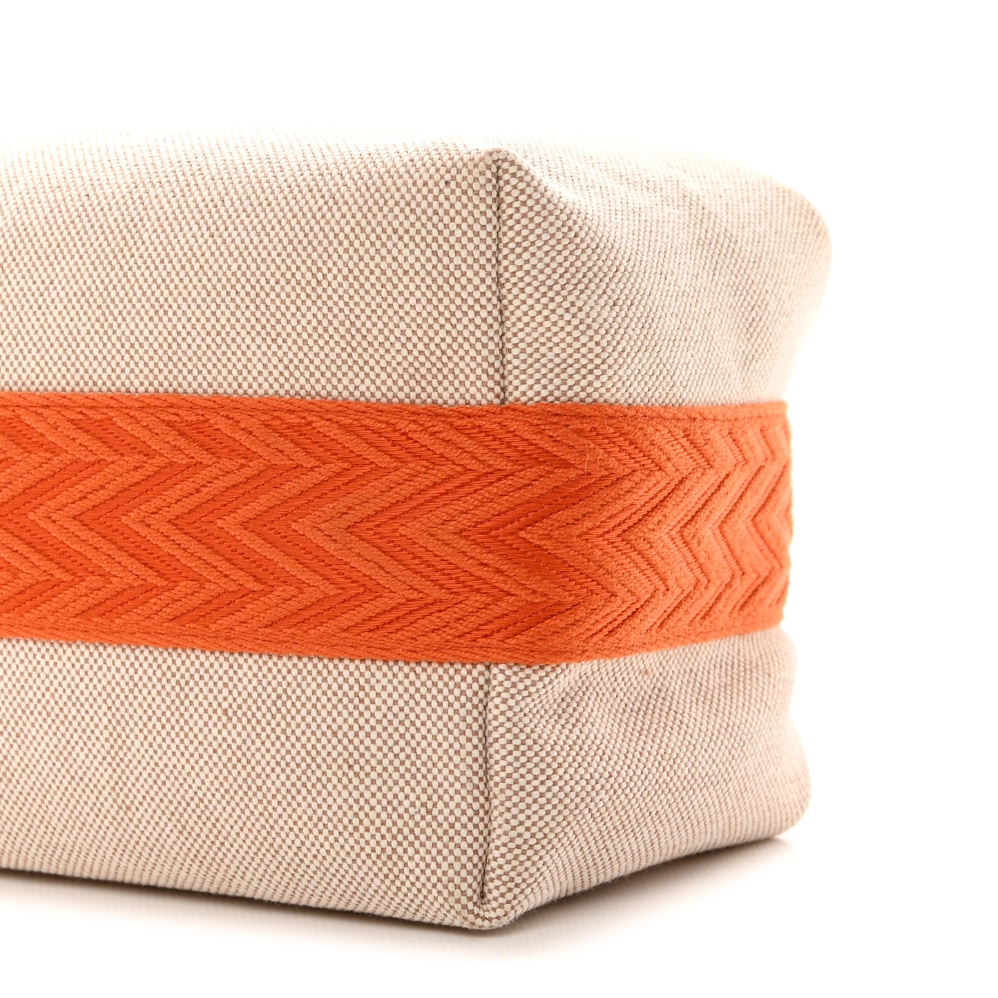Canvas Small Bride-A-Brac Pouch Natural Orange