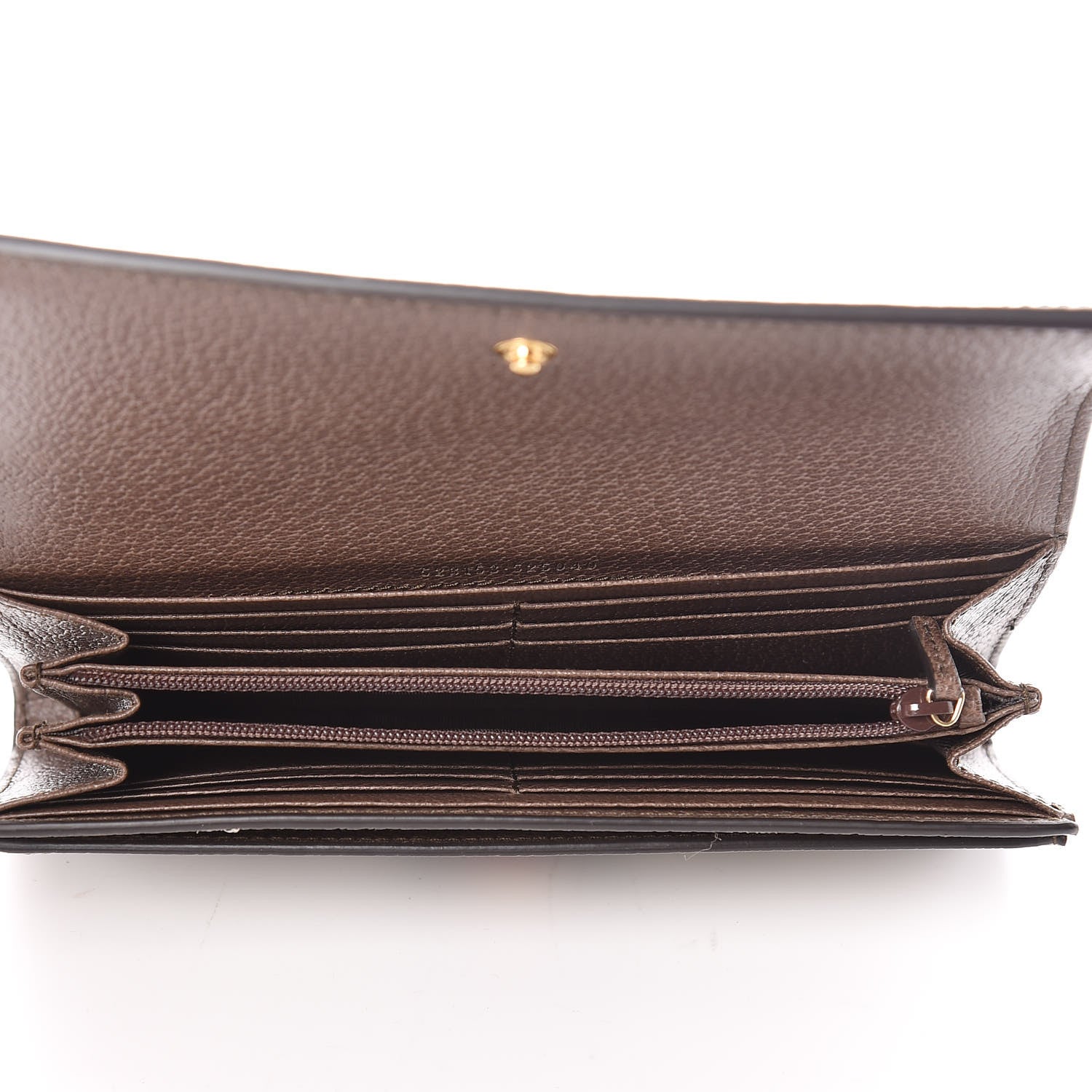 Gucci GG Supreme Monogram Web Ophidia Continental Wallet Brown 5 of 8