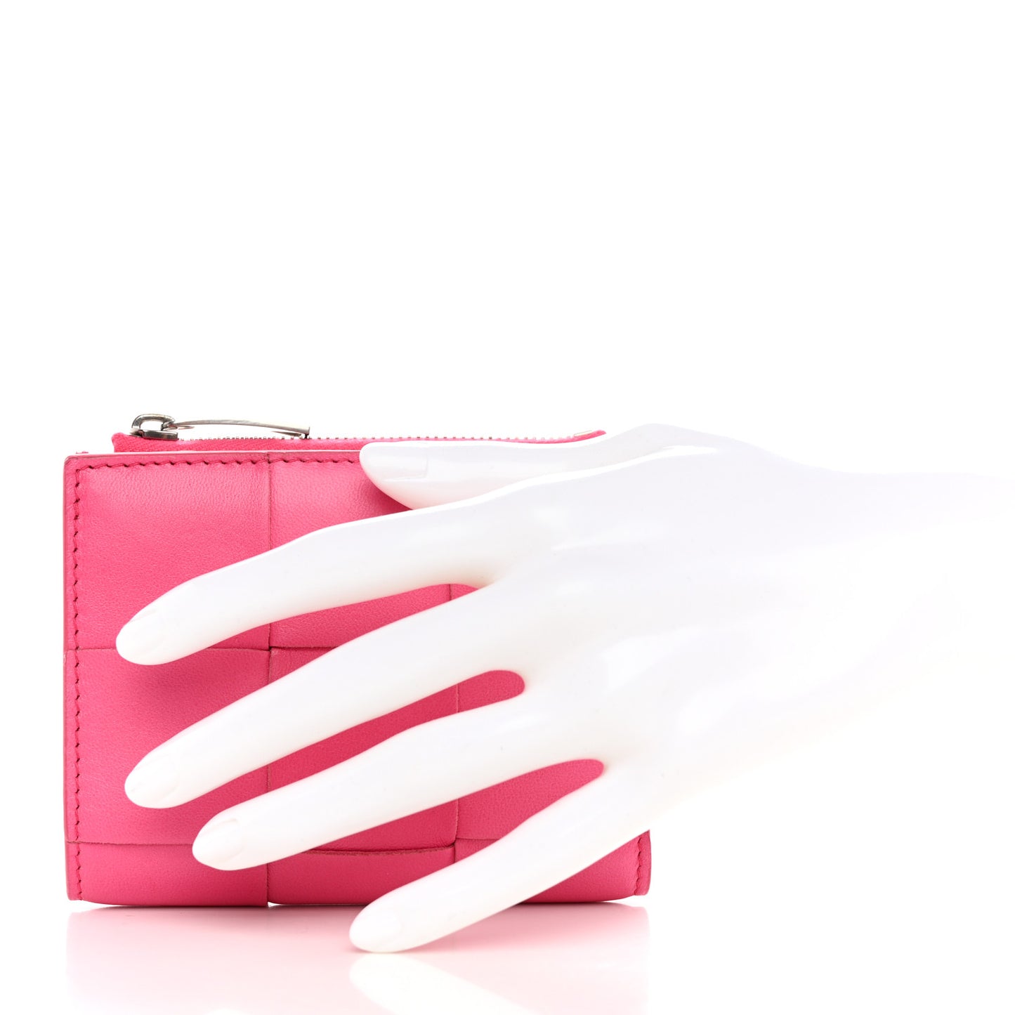 Lambskin Intrecciato Wallet Bon Bon