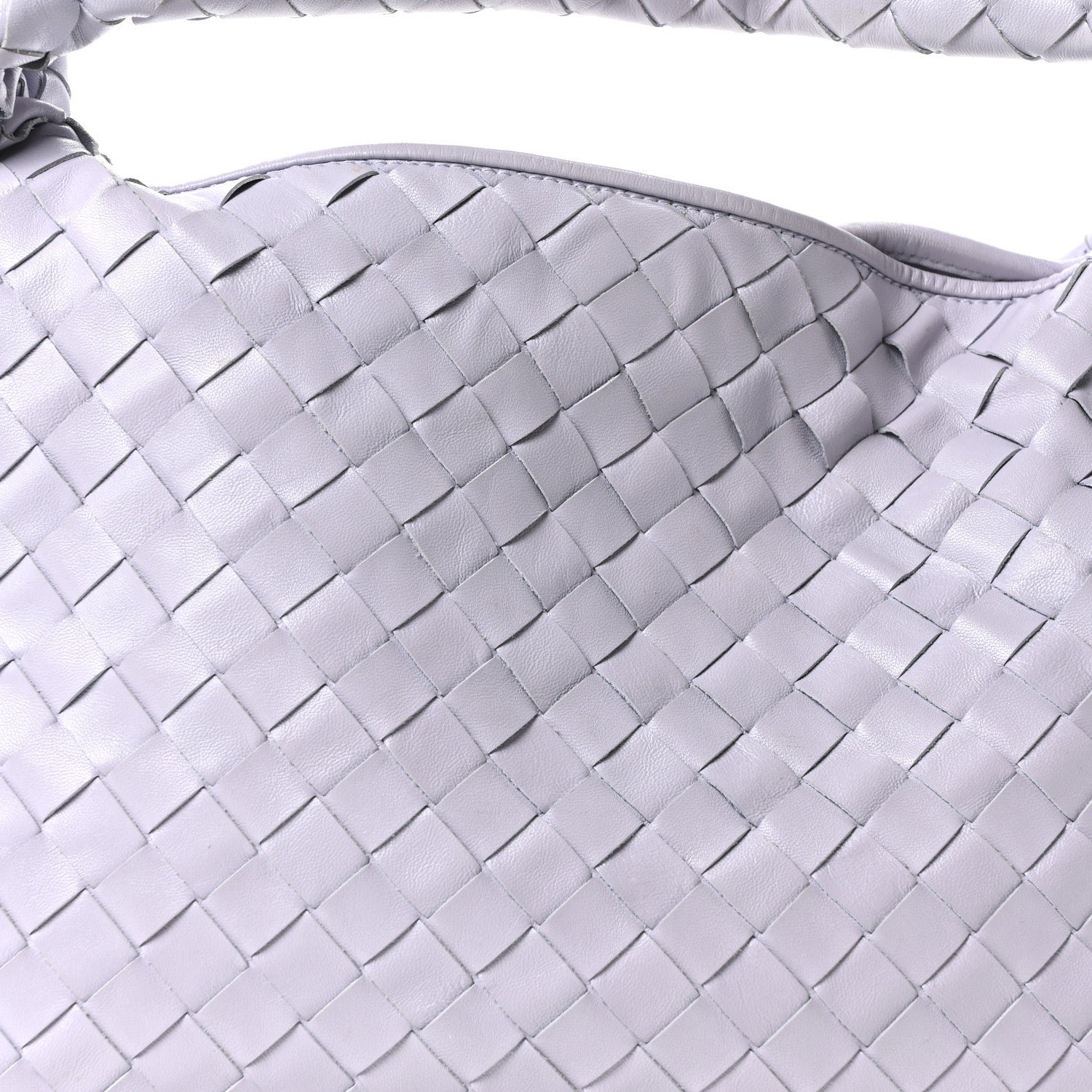 Bottega Veneta Calfskin Intrecciato Small Hop Oyster Lilac 8 of 10