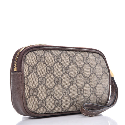 Gucci GG Supreme Monogram Ophidia Phone Case Wristlet Brown 3 of 8