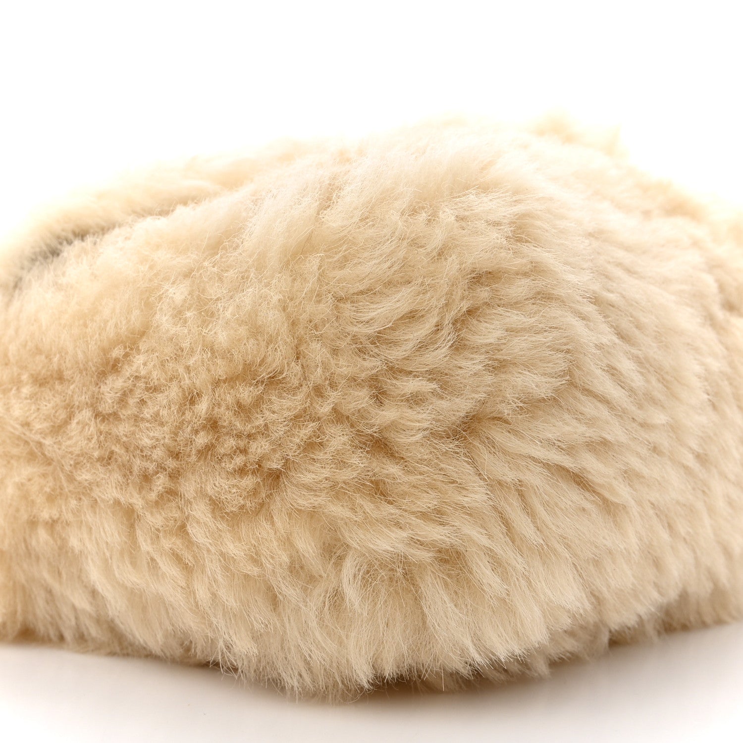 Saint Laurent Shearling Calypso Crossbody Crema Naturel Dark Cigar 8 of 11