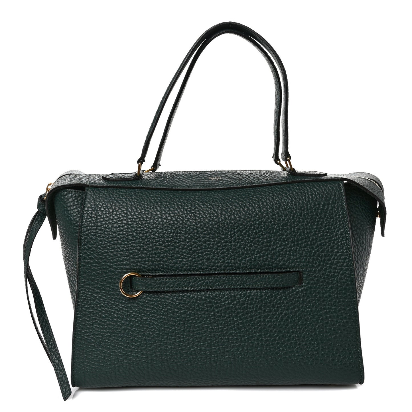 Bullhide Calfskin Small Ring Bag Dark Green