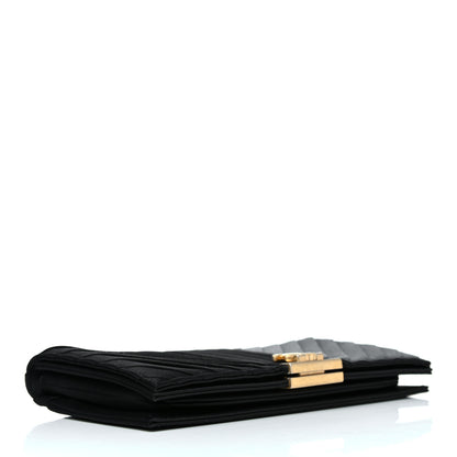 Chanel Satin Pleated Flap Clutch Black 4 of 7