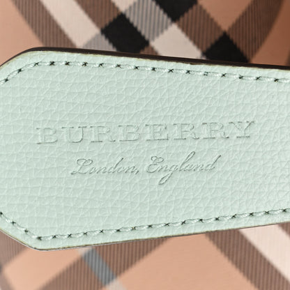 Burberry Calfskin Haymarket Check Medium Reversible Tote Pale Opal 6 of 11