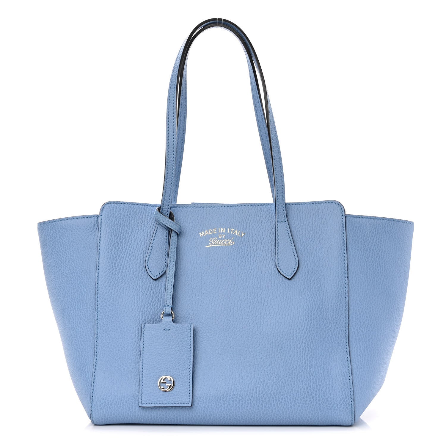 Gucci Dollar Calfskin Small Swing Tote Mineral Blue 1 of 8