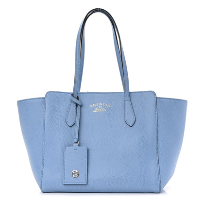 Gucci Dollar Calfskin Small Swing Tote Mineral Blue 1 of 8