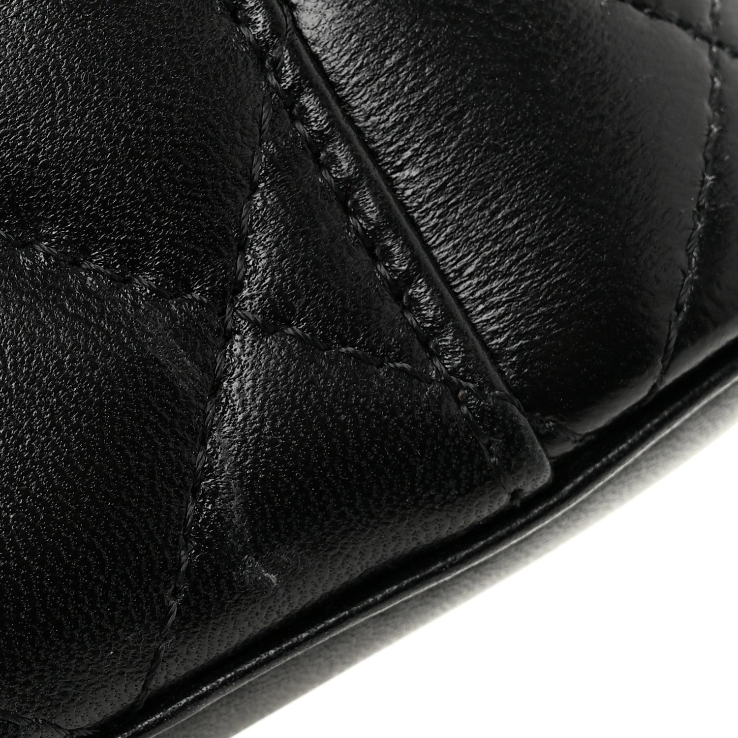 Chanel Lambskin Quilted Mini Pearl Crush Vanity Case With Chain Black 11 of 13
