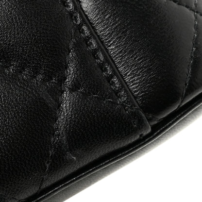 Chanel Lambskin Quilted Mini Pearl Crush Vanity Case With Chain Black 11 of 13