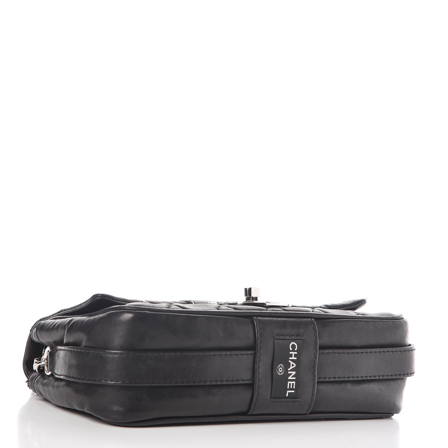 Chanel Lambskin Quilted Medium Icons Secret Label Flap Black 4 of 11