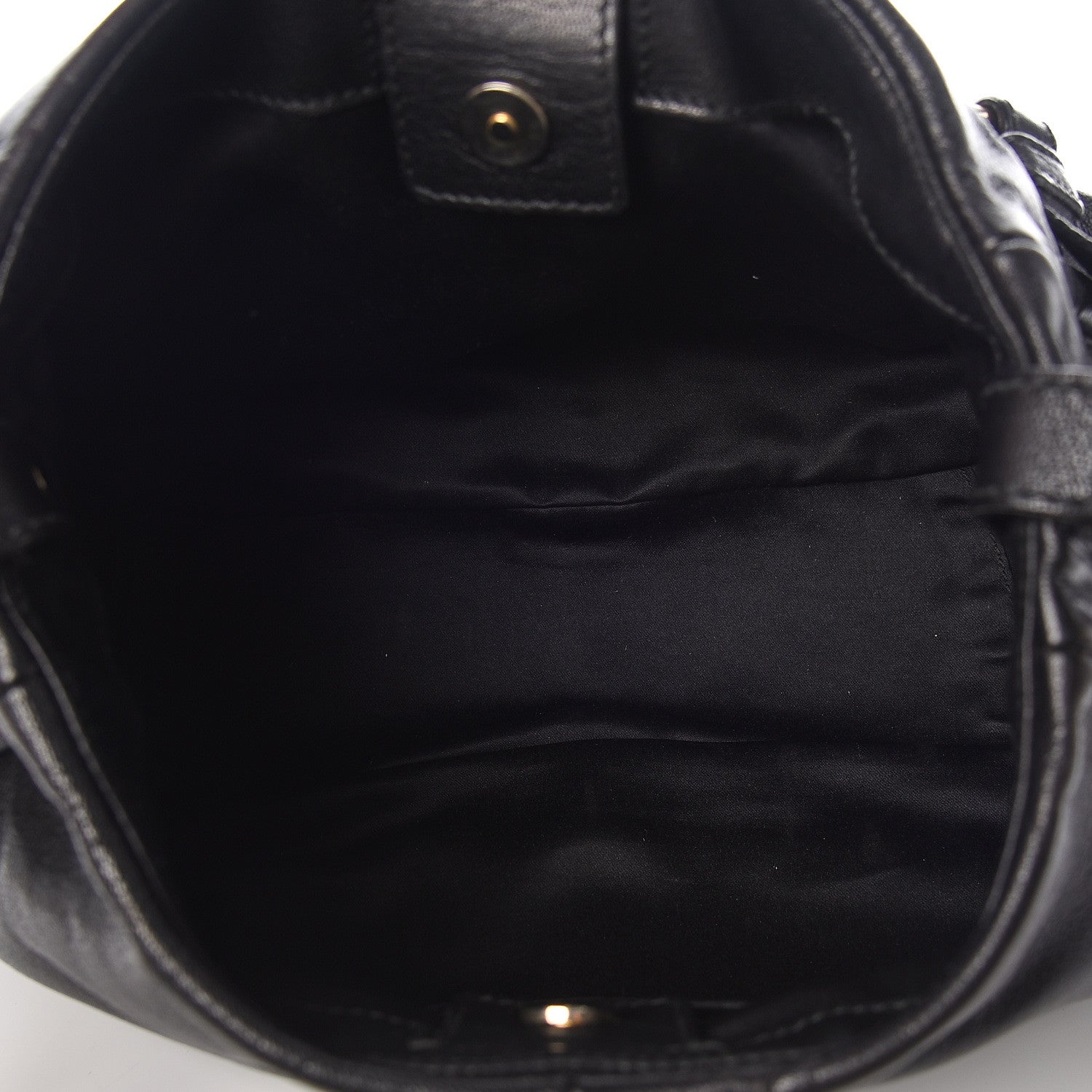 Saint Laurent Calfskin Saharienne Shoulder Bag Black 5 of 15
