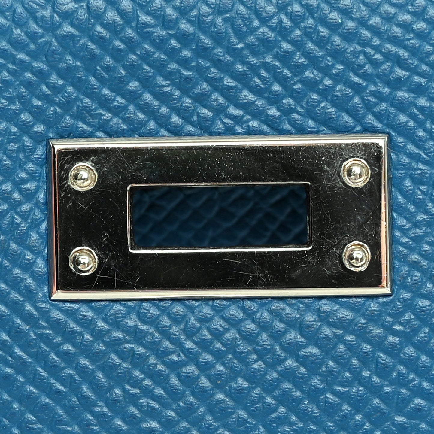 Epsom Kelly Pochette Clutch Bleu Izmir