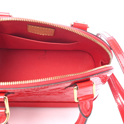 Louis Vuitton Vernis Alma BB Cherry 5 of 9