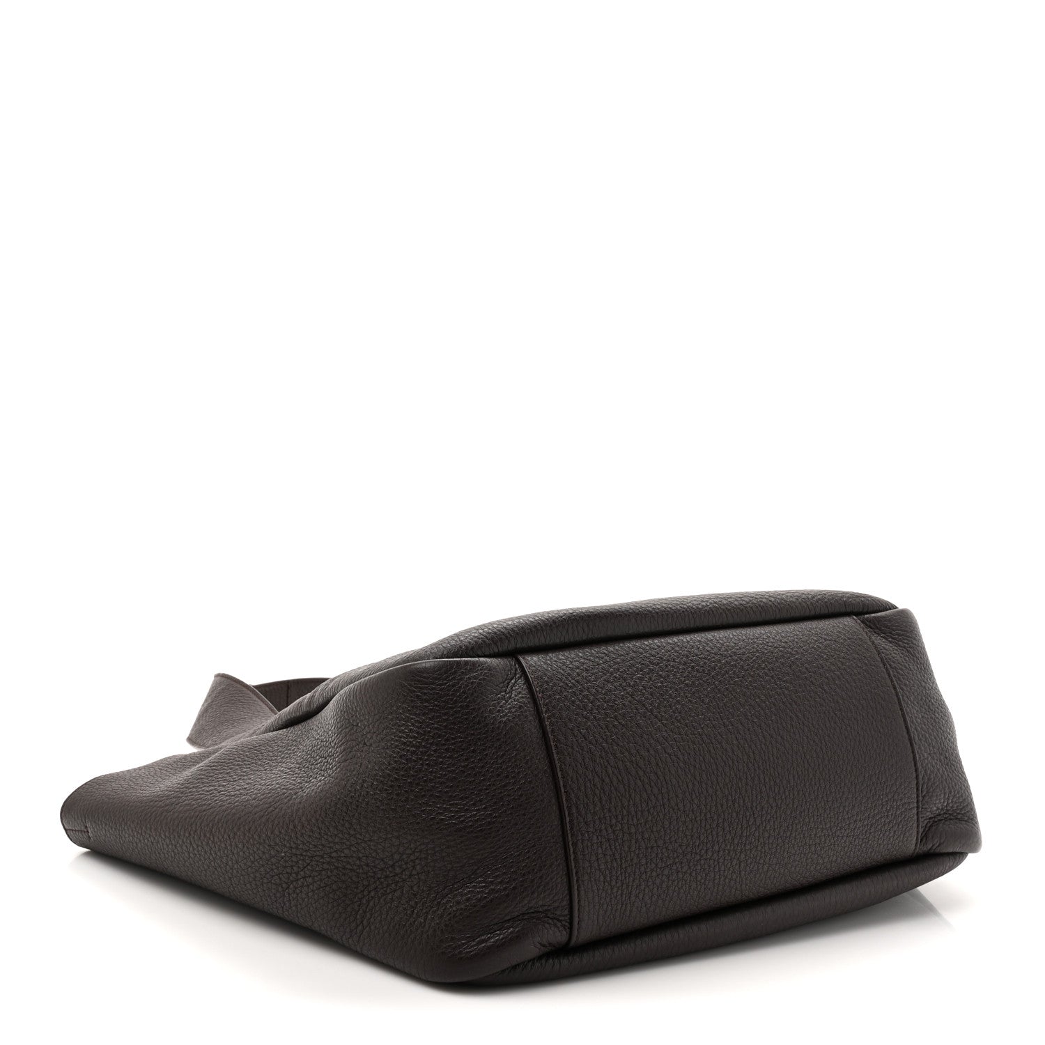 Saint Laurent Grained Deerskin Bea Tote Marron Fonce 3 of 9