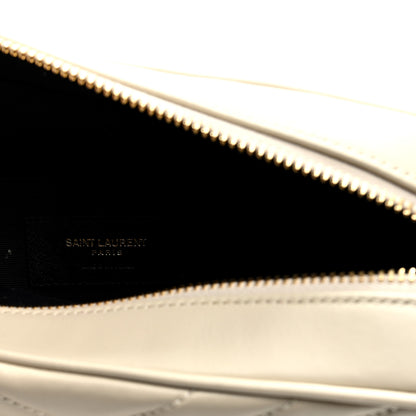Saint Laurent Calfskin Matelasse Monogram Lou Camera Bag Crema Soft 7 of 10