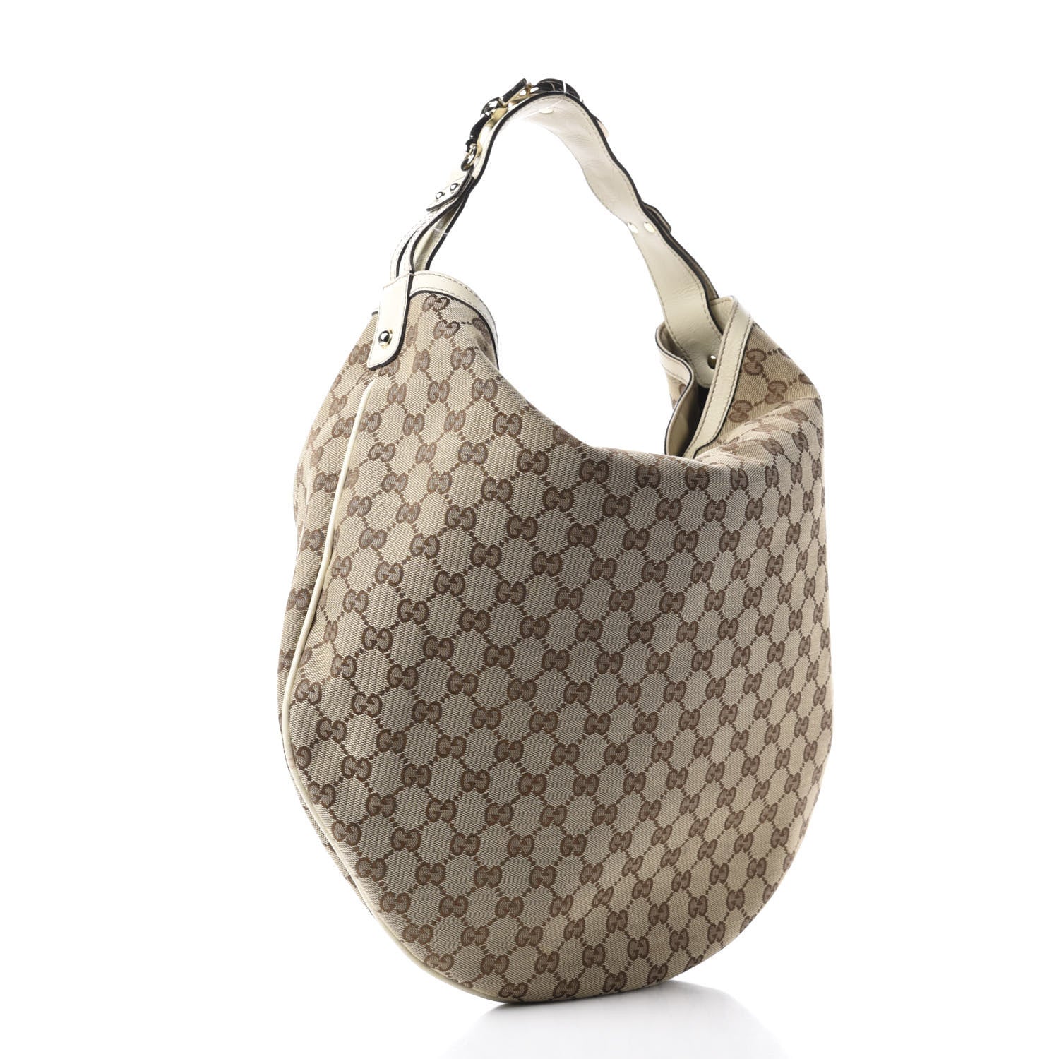 Gucci Monogram Large Wave Hobo Off White 3 of 12