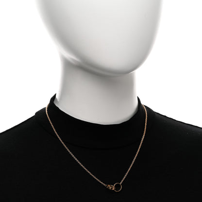 Cartier 18K Pink Gold Interlocking LOVE Necklace 2 of 4
