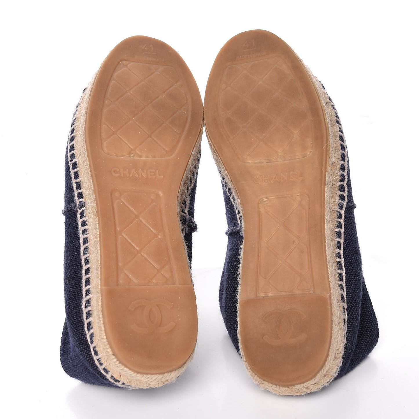 Denim Toile CC Espadrilles 41 Navy Black